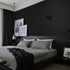 Mecpar Solid Black Wallpaper 15.7" x 118", Matte Textured Black Peel and Stick Vinyl for Rooms