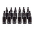 YIZHAO 1oz Black Glass Dropper Bottles, Tincture Bottles with Glass Dropper for Essential Oils, Aromatherapy, 12 Pcs