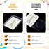 Sintuff 100 Pcs Clear Box for Greeting Cards - 5.39 x 7.36 x 1 Inches Plastic Storage for Photos