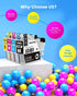 LC401 Ink Replacement for Brother LC401 Cartridges Compatible with MFC-J1010DW, MFC-J1012DW, MFC-J1170DW, 4 Pack