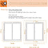 VOLLENC 140x190cm Basement Window BlackWindow Seal Kit with Full Frame Magic Strip for Winter for Kitchen, Bedroom, Air
