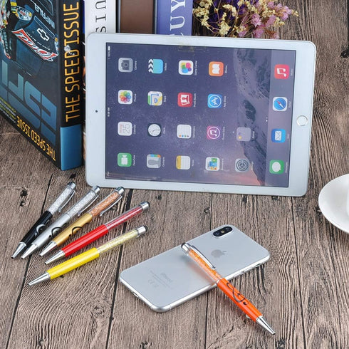 Stylus Pen Crystal Ballpoint Pens, Capacitive Diamond Writing Pens for All Touch Screens