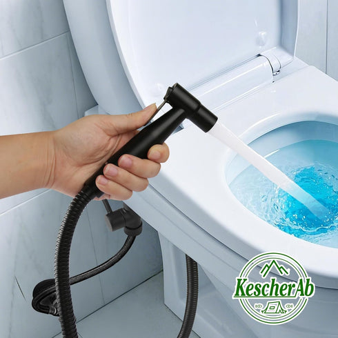 KescherAb Handheld Toilet Bidet Sprayer for Toilet, Adjustable Water Pressure Control with Complete Bidet Spray Hoses