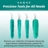 Excelta Stainless Steel Tweezers, 5.25" Straight Tapered Flat Point, Anti-Static Grip for SMD & Lab Use