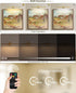 15.7 inch Dimmable Brass Battery Operated Picture Light with Remote,Wireless Gallery Lights Brass Rechargeable Display