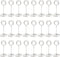 TecUnite 24 Pack Table Number Holder - 3.35 Inch Place Card Wire Photo Holder Clips for Wedding Reception