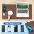 Wireless Charging Desk Mat with Desk Pad, Large Mouse Pad for Desktop Charging, Waterproof Leather Non-Slip Protector