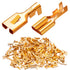 Twidec 100PCS 7.8mm Female Spade Connector - Quick Splice Crimp Terminals Non Insulated Wire Connector for Electrical