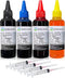 Refill Ink Kit for HP 61 60 62 63 950 902 564 920 901 940, 100ML x4 Bottles with Syringe, 1 Black, 1 Cyan, 1 Magenta