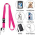 Wisdompro Office Lanyard, 5pcs 23 inch Polyester Neck Strap with Oval Clasp for ID Badges, Keys, Phones - Hot Pink