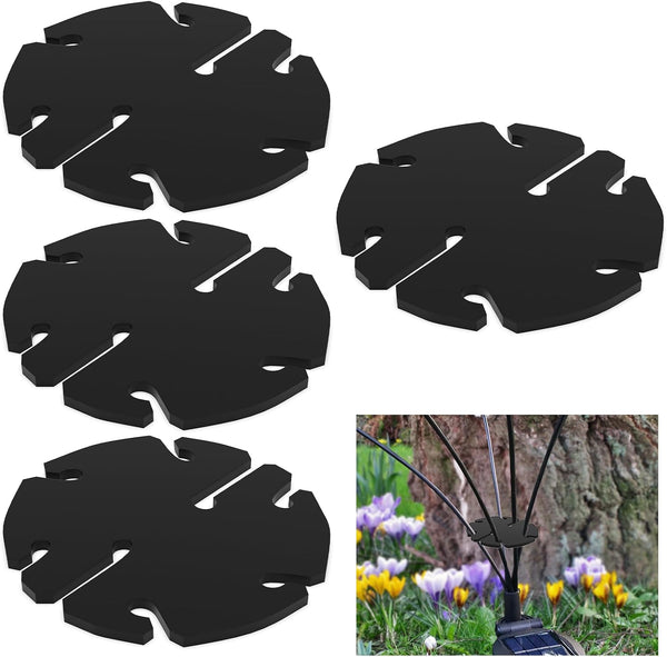 SIOTMERA 4Pcs Solar Light Separators Accessories, 8 Holes 1.7 x 0.15 Garden
