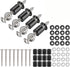 43 Set (172Pcs) Pegboard Mounting Kit - Installation Hardware with Screws, Spacers, Washers for 1/8 and 1/4 Inch
