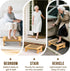 SeLucky 450 LBS, One Step Stool for Adults Seniors and Kids with Non-Slip Surface, Natural Bamboo Stepping Stools
