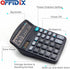 OFFDIX Office Desktop Calculator - Solar and Battery Dual Power, Portable 12 Digit Large LCD Display