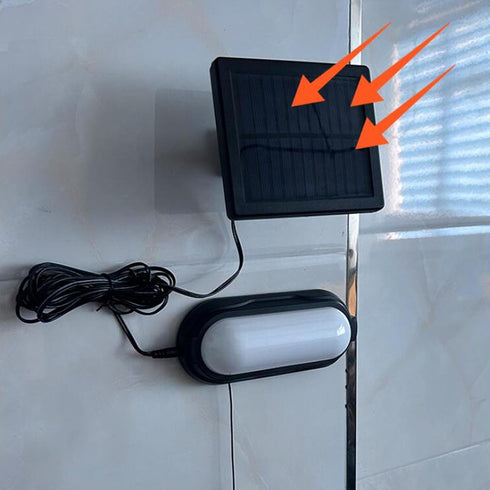 Solar Pendant Light, Wall Mounted Outdoor Powered LED Shed with Pull Cord Switch Waterproof Energy Saving Hanging