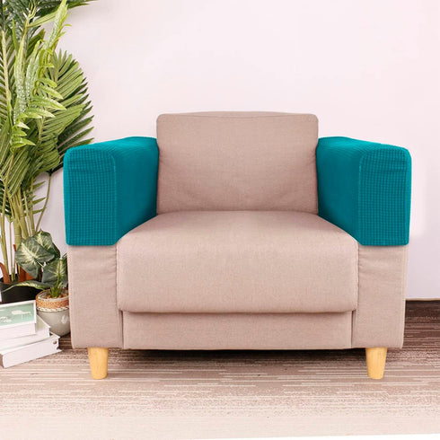 SUPVOX 2pcs Stretch Sofa Armrest Protector Covers for Recliner Grip, Couch Chair Covers, Elasticity Interior Towel