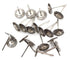 20pcs Wire Wheel Cup Brush Set, 1/8" Shank, 25mm/1inch, Stainless Steel, Carbon Steel, Rust and Paint Removal