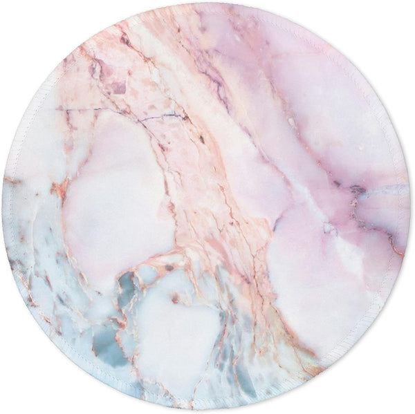 ITNRSIIET Marble Round Mouse Pad Pink Marble Customized Premium-Textured Washable Desktop Protection Mouse