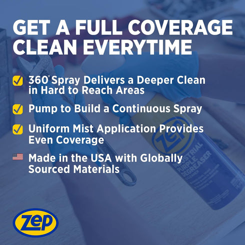 16 oz. R42320 Zep Industrial Purple Degreaser & Cleaner Flarisol - - Effectively removes tough stains, grease