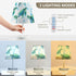 3 ALAZA Bedside Lamp Watercolor Green Sea Turtle Table Lamp for Bedroom Desk Lamp with USB Port LED Nightstand Color