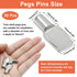 Piutouyar 7mm 30 Closet Shelf Pegs Pins, Pcs Spoon Shape Shelf Support Pins, Metal Cabinet Shelf Bracket Pegs Shelf