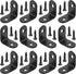 Aylifu 90 Degree Corner Braces, 12 Pieces Black Right Angle Brackets with 24 Screws for Shelves, Cabinet, Furniture