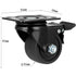 Finnhomy 2.5 Inch Heavy Duty Caster Wheels Set of 4, Lockable Premium Nylon for Toolbox