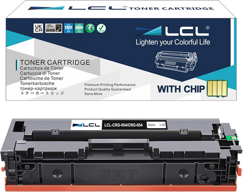 LCL Compatible Toner Cartridge Replacement for Canon 054 CRG-054 3024C001 for imageCLASS MF642cdw MF644cdw (1-Pack