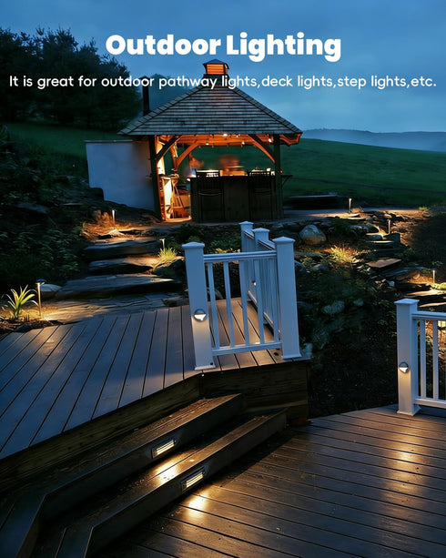 T3 G4 Bulbs, 12VAC/DC 3Watt 2700K-3000K 2-Pack Bi-pin LED Light Low Voltage Warm White for Outdoor Landscape Lighting