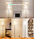 Dimmable 12W Bulb luckystyle Floor Standing Tall Lamp, Led with Lampshade, Foot Switch, Remote Custom Color Temperature