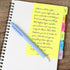 Sticky Notes Set, 2 Pcs Tabbed Self Stick Lined Note Pad Tabs, Portable Stickers, Bright Color Writing Pads Supplies