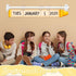 Yewfold 54 Crayon Flip Calendar for Classroom with Adjustable HolderFlip Calendar with Date Cards for Home Elementary
