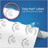 Avery Round Print-To-The Edge Labels, 2" Dia, Glossy Clear, 120/pk with Sure Feed and Easy Peel