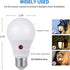 DEWENWILS 4 Pack A19 Dusk to Dawn LED Light Bulbs, 9W (60W Equivalent) 2700K Warm White, E26 Base, UL Listed