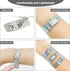 Ouchan Silver Holographic Plastic Wristbands, 100 Pack Vinyl for Events Parties
