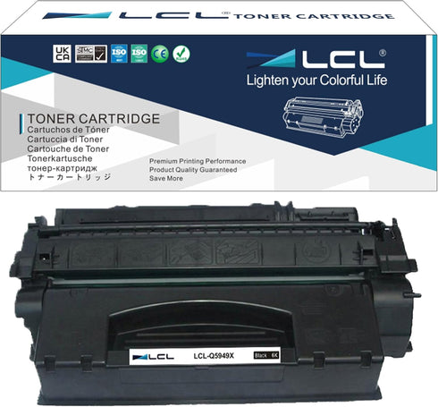 LCL Compatible Toner Cartridge Replacement for HP 49X Q5949X, 6000 Page, 1320 Series (1-Pack Black)