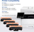TN760 Toner Cartridge Replacement for Brother TN-760 TN730 High Yield for DCP-L2550DW HL-L2350DW MFC-L2710DW Printer (4