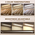 4 Pack, Closet 3 Counter Under Cabinet Lighting Wireless Motion Sensor LED Light with Remote, USB-C Rechargeable, Color