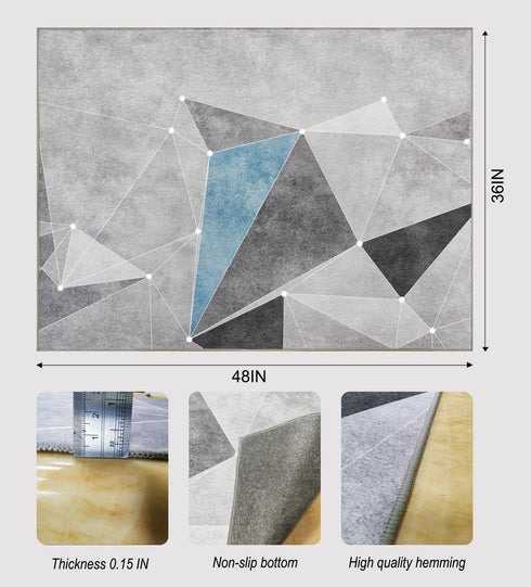 Office Chair Mat for Hardwood Floor, 36"x48" Anti-Slip Rug for Office Chair, Rolling Desk Mat for Laminate Tile Floor