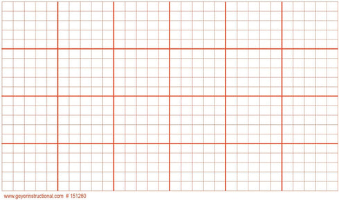 Engineering Grid, Large Graphing Post-It Notes, 3 Pack of 100 Sheets, Total 300 Sheets