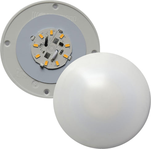 001-1050 Surface Mount Round LED Ceiling Light - No Switch, 4.5" Diameter x 0.75" Height by Fasteners Unlimited