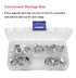 cSeao 50pcs Wing Nuts Assortment Kit, Zinc Plated Butterfly Nuts in Various Sizes