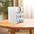 DOITOOL Retractable Book Shelf Holder Adjustable Metal Bookend for Desk Large White Bookend for Cookbooks Home Office