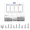 METALLIXITY Phillips Pan Head Self Tapping Screws(M2/M2.3/M2.6) 900Pcs, Carbon Steel Self Drilling Screw