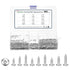 METALLIXITY Phillips Pan Head Self Tapping Screws(M2/M2.3/M2.6) 900Pcs, Carbon Steel Self Drilling Screw