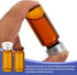 PATIKIL 10ml Sample Vials, 8 Pack Lab Empty Vials with Butyl Rubber Stopper and Crimp Top Caps