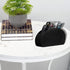 Leather Remote Control Holder with 5 Compartments, TV Remote Caddy Storage Box for Office Desk, Black