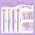 BESARME 4 Pcs Purple Pens Set, Mother's Day Gifts for Women Girls, Crystal Diamond Fancy Pens