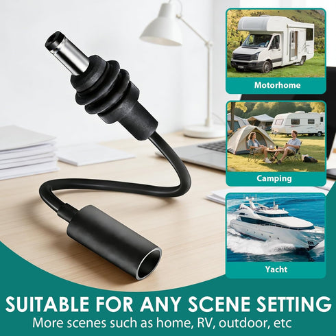 KAKUPPA 20cm 12V 1PCS) DC Power Cable, Waterproof Male to Female Extension Cable, Power Adapter Replacement Accessory