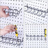 Hotop 2 Pieces Pegboard Utility Hooks - Screwdriver Holder, Six-Tool Organizer Racks Accessory Multi-Ring Holder for